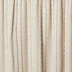 Made*Here New York Cotton Fisherman Knit Throw