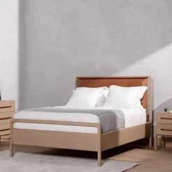 Magnolia Leather Bed