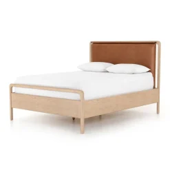 Magnolia Leather Bed