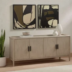Mahogany Wood Buffet (75")