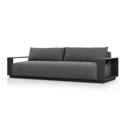 Mairead Outdoor Metal Sofa (106")