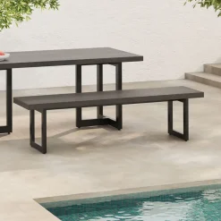 Malfa Outdoor Dining Bench (69")