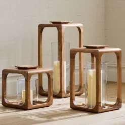 Mango Wood Lanterns