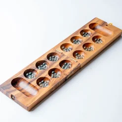 Mango Wood Mancala Game Board