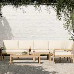 Mara Vista Outdoor 4-Piece L-Shaped Sectional (120")