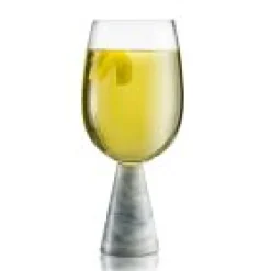 Marble & Glass Wine Glasses (Set of 2)