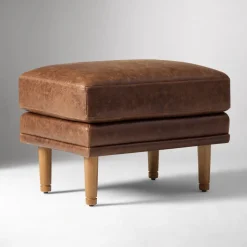 Marcel Leather Chair Ottoman