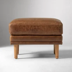 Marcel Leather Chair Ottoman