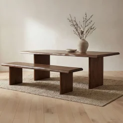 Margaret Live Edge Dining Bench