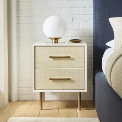 Margot Raffia Nightstand (20.5")