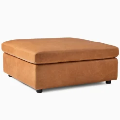 Marin Leather Ottoman