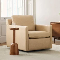 Marin Leather Swivel Chair