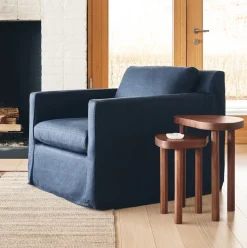 Marin Skirted Slipcover Chair