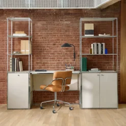 Marlowe Desk (42"), Narrow Shelf (18") & Wide Shelf (30") Set