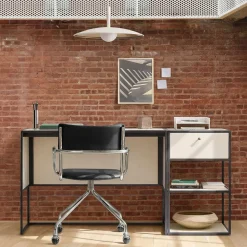 Marlowe Desk (42") & Small Storage Tower (18") Set