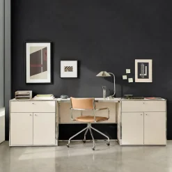 Marlowe Desk (42") & Storage Cabinet (30") Set