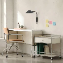 Marlowe Desk (42") & Storage Cart (30") Set