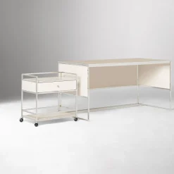 Marlowe Desk (60") & Storage Cart (30") Set