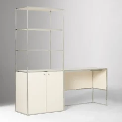 Marlowe Desk (42") & Wide Shelf (30") Set