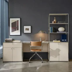 Marlowe Desk (42"), Wide Shelf (30") & Storage Cabinet (30") Set