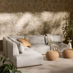 McMinniville Outdoor 4-Piece Chaise Sectional (139")