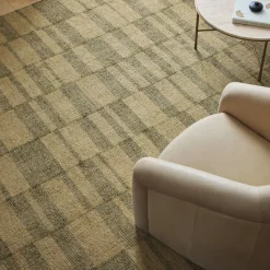 Melange Grid Flatweave Wool Rug
