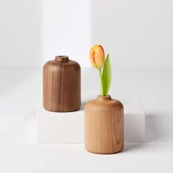 Melanie Abrantes Hardwood Vase - Short
