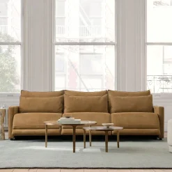 Melbourne Leather Motion Sofa (76"–109")