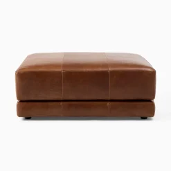 Melbourne Leather Ottoman