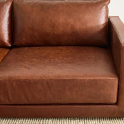 Melbourne Leather Sofa (76"–96")