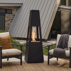 Merren Metal Chiminea Fire Pit (70")