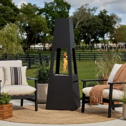 Merren Metal Chiminea Fire Pit (70")
