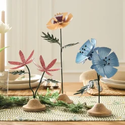 Metal Flower Objects