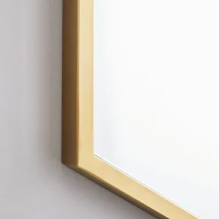 Metal Frame Hexagon Wall Mirror