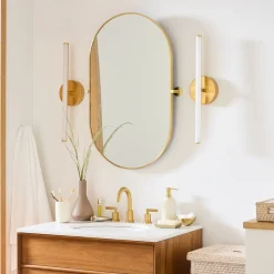 Metal Frame Pivot Mirror - Pill