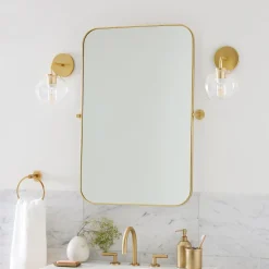 Metal Frame Pivot Wall Mirror - Rectangle