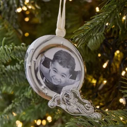 Metal Moon Frame Heirloom Ornament
