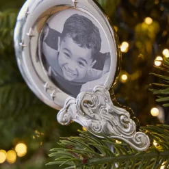 Metal Moon Frame Heirloom Ornament