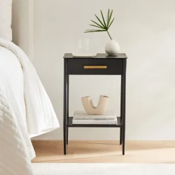 Metalwork Mini Nightstand (16")