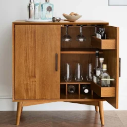 Mid-Century Bar Cabinet (32")