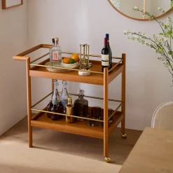 Mid-Century Bar Cart (32")