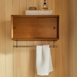 Mid Century Bathroom Storage Cabinet