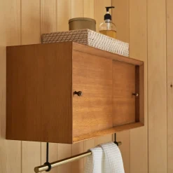 Mid Century Bathroom Storage Cabinet