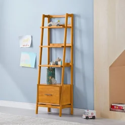Mid-Century Bookshelf w/ Drawer (22")
