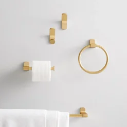 Mid-Century Contour Bathroom Hardware