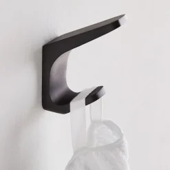 Mid-Century Contour Double Towel Hook