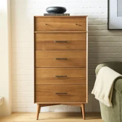 Mid-Century 5-Drawer Dresser (27")