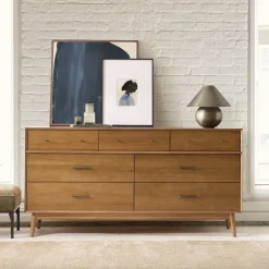 Mid-Century 7-Drawer Dresser (72")
