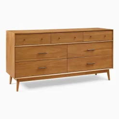 Mid-Century 7-Drawer Dresser (72")