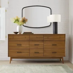 Mid-Century 9-Drawer Dresser (70")